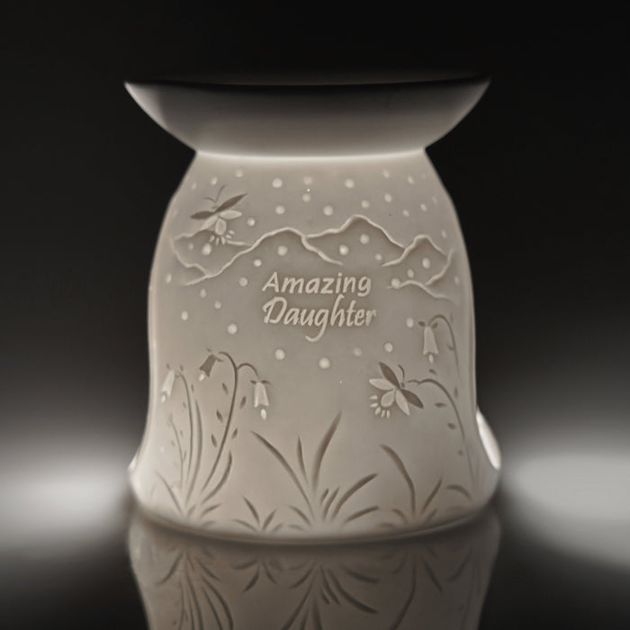 Cello - Porcelain Tealight Burner - Amazing Daughter