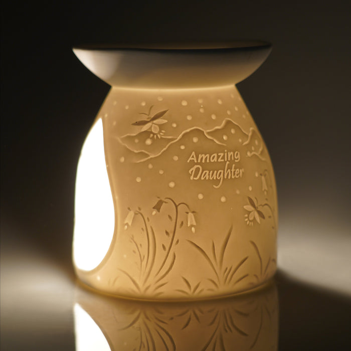 Cello - Porcelain Tealight Burner - Amazing Daughter