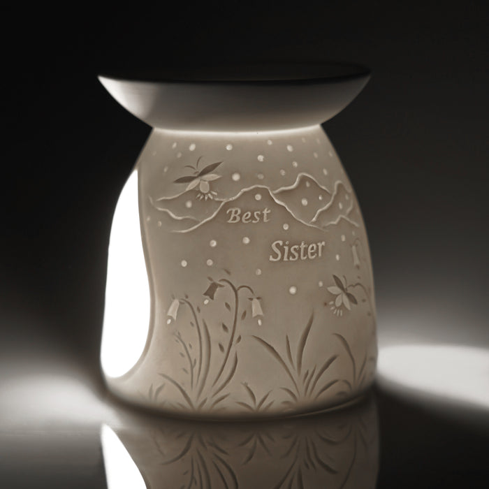 Cello - Porcelain Tealight Burner - Best Sister