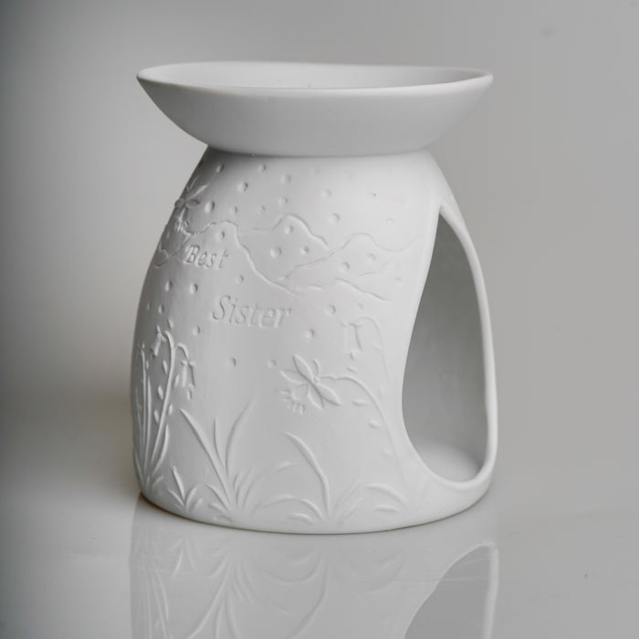 Cello - Porcelain Tealight Burner - Best Sister