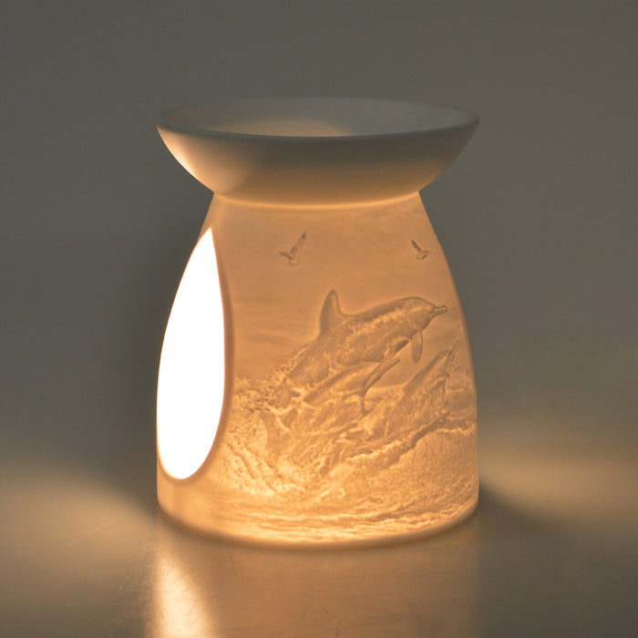 Cello - Porcelain Tealight Burner - Dolphin