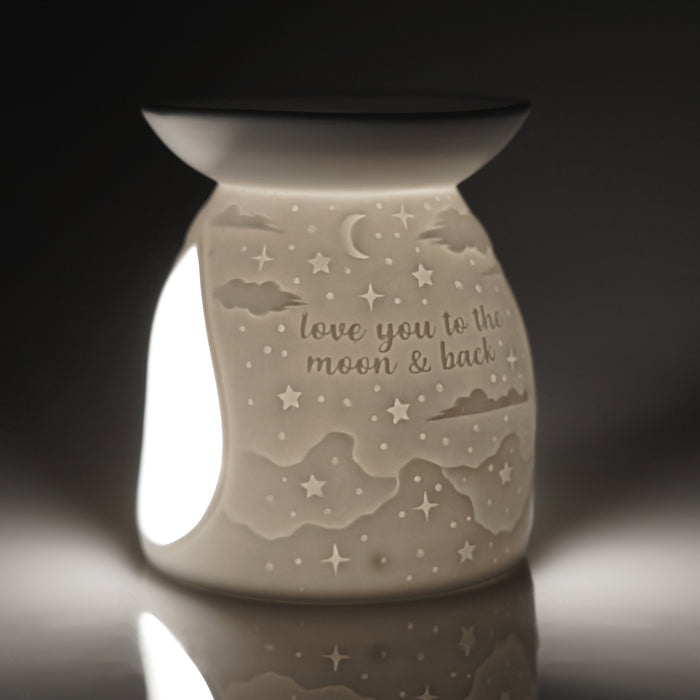 Cello - Porcelain Tealight Burner - Love You to The Moon & Back