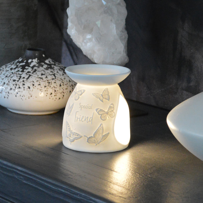 Cello - Porcelain Tealight Burner - Special Friend Butterfly