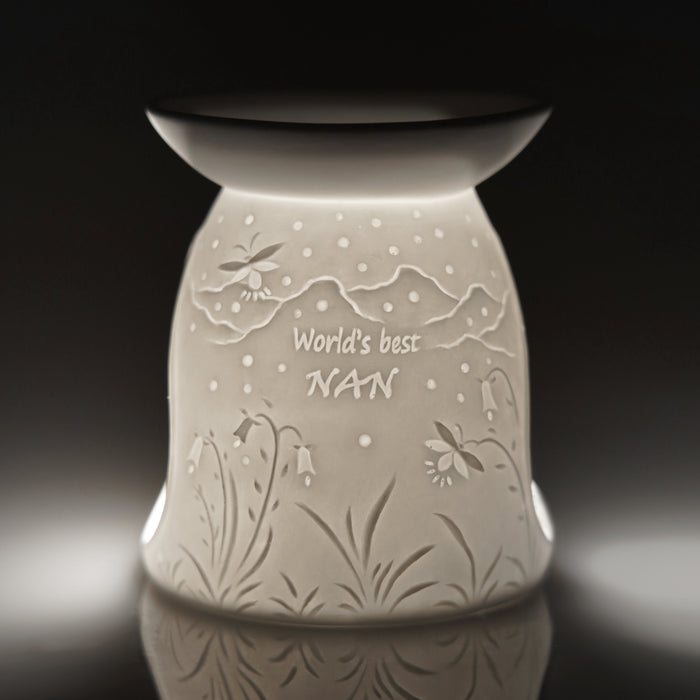 Cello - Porcelain Tealight Burner - World's Best Nan