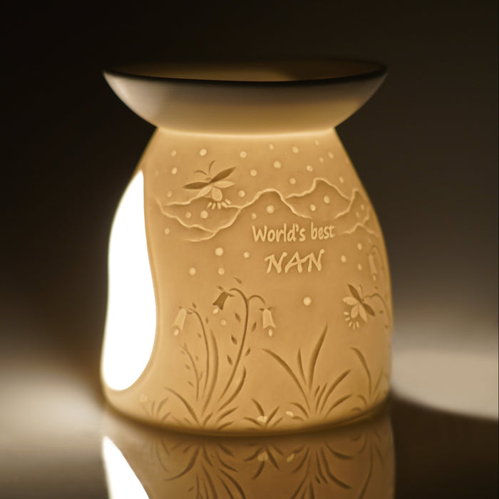 Cello - Porcelain Tealight Burner - World's Best Nan