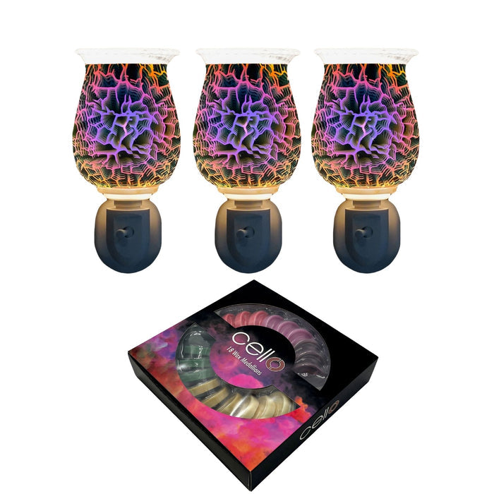Cello - Set of 3 Lightning 3D Plug In with 18 Medallion Gift Box