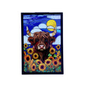 Cello - Solar Wall Art - Sunflower Highland Cow