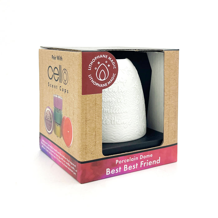 Cello - Tall Tealight Dome - Best Best Friend
