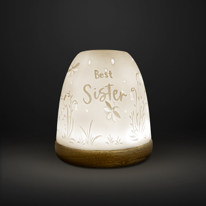 Cello - Tall Tealight Dome - Best Sister