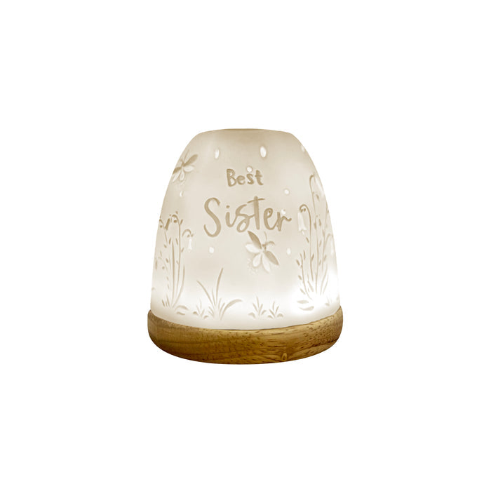 Cello - Tall Tealight Dome - Best Sister