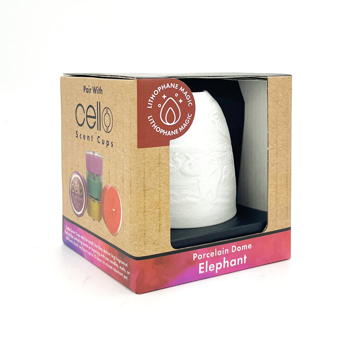 Cello - Tall Tealight Dome - Elephant