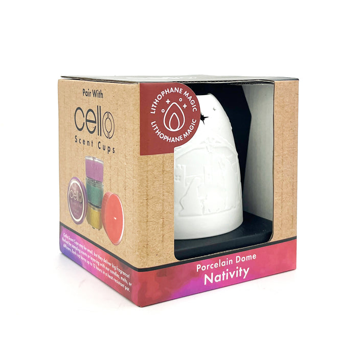 Cello - Tall Tealight Dome - Nativity