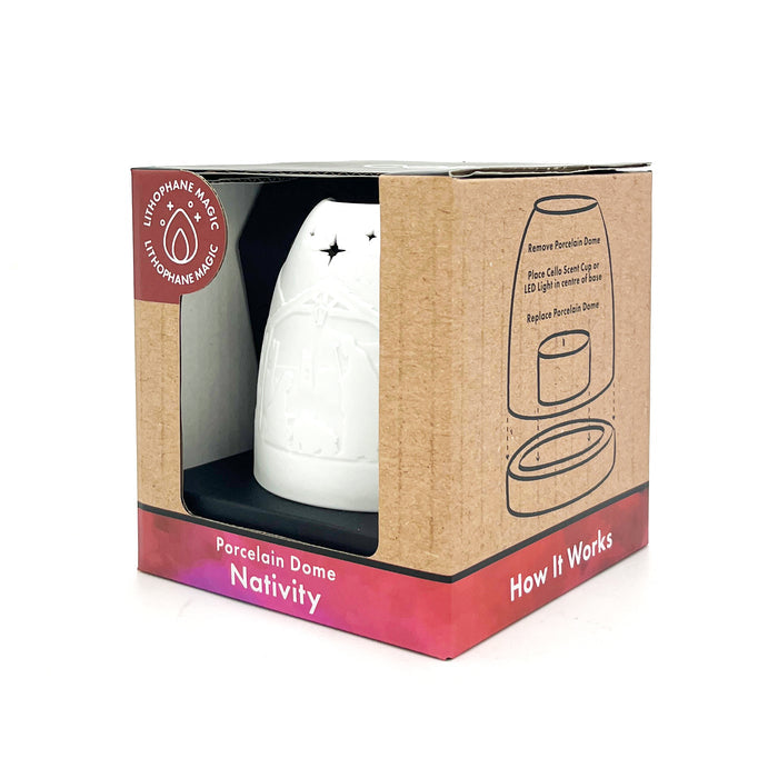 Cello - Tall Tealight Dome - Nativity