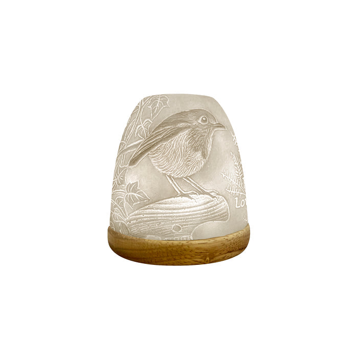 Cello - Tall Tealight Dome - Robin