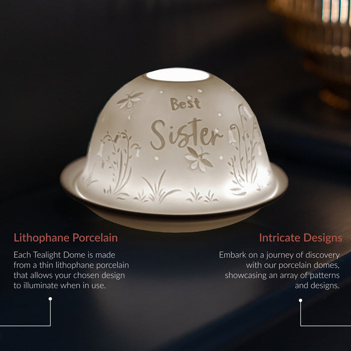 Cello - Tealight Dome - Best Sister