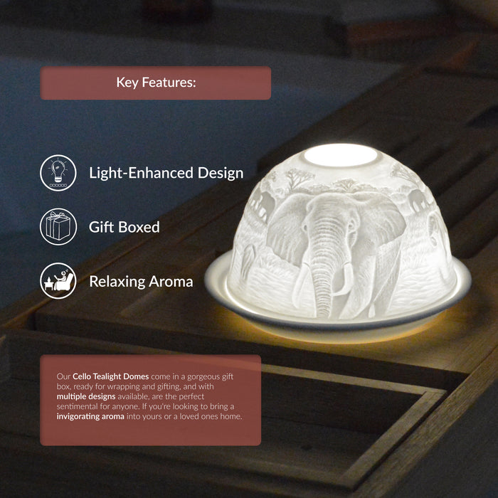 Cello - Tealight Dome - Elephant