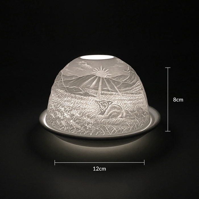Cello - Tealight Dome - Highland Cow