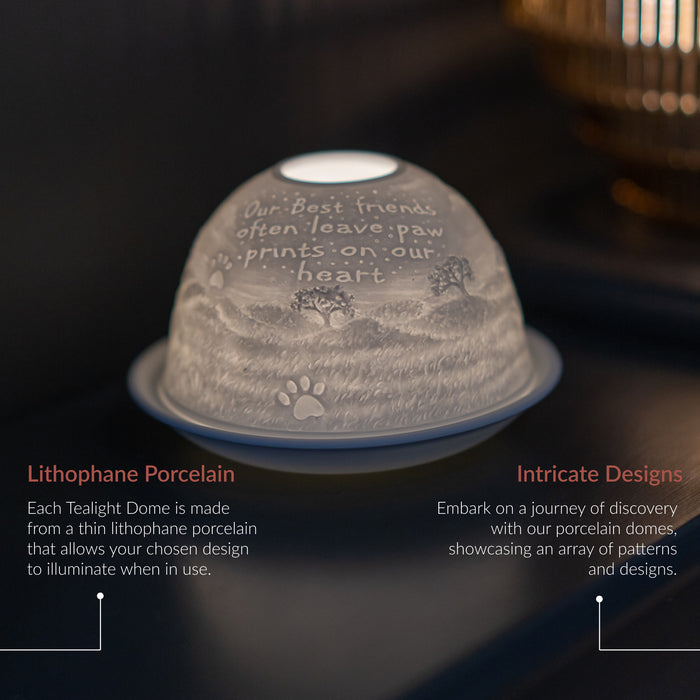 Cello - Tealight Dome - Pawprints