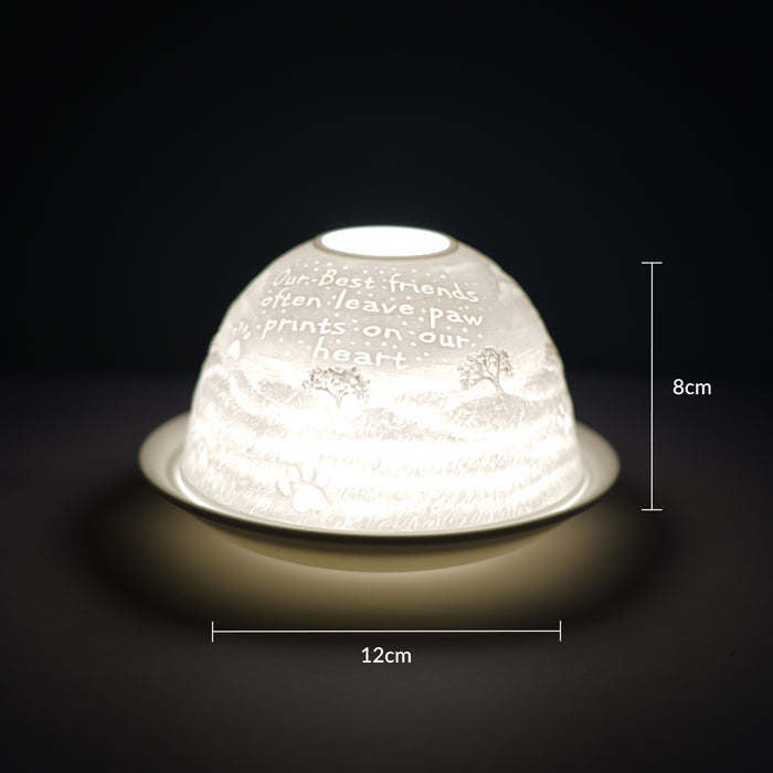 Cello - Tealight Dome - Pawprints