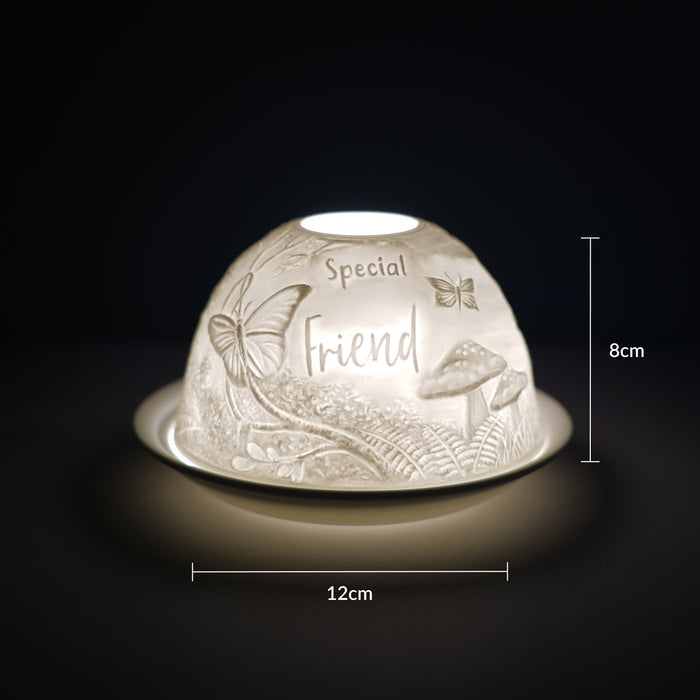 Cello - Tealight Dome - Special Friend Woodland