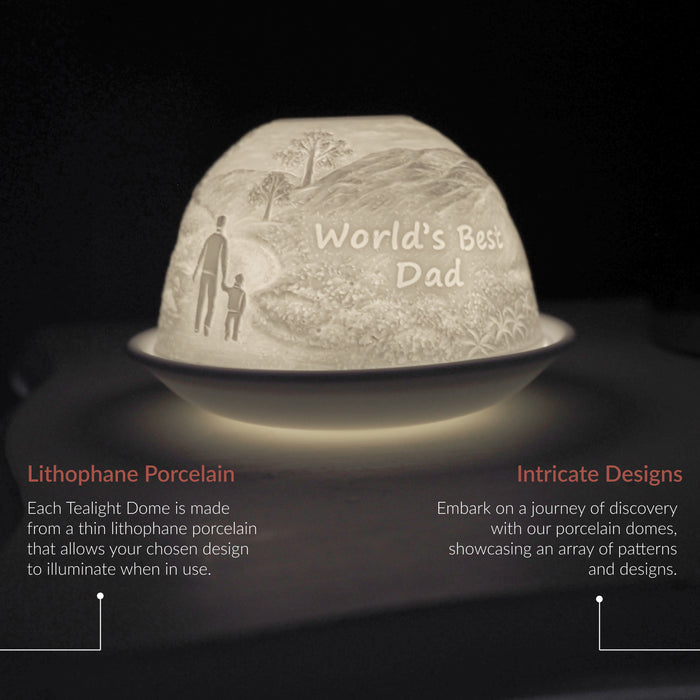 Cello - Tealight Dome - World's Best Dad