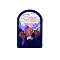 Cello - Tealight Holder - Sunrise Highland Cow (Arch Shape)