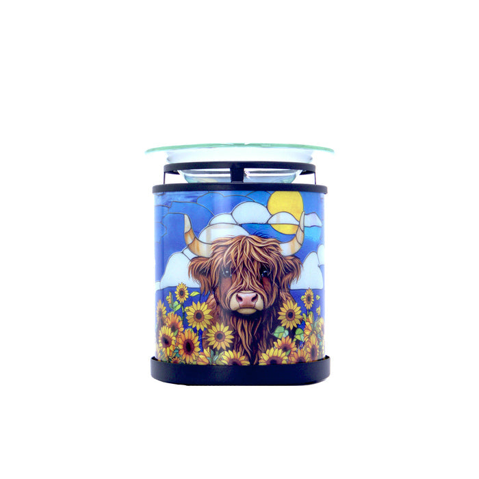 Cello - Tealight Warmer - Sunflower Highland Cow
