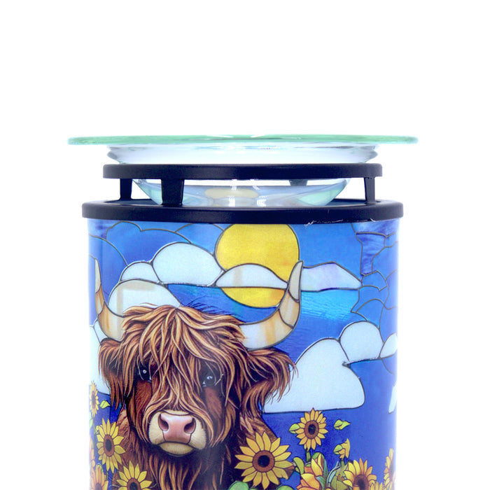 Cello - Tealight Warmer - Sunflower Highland Cow