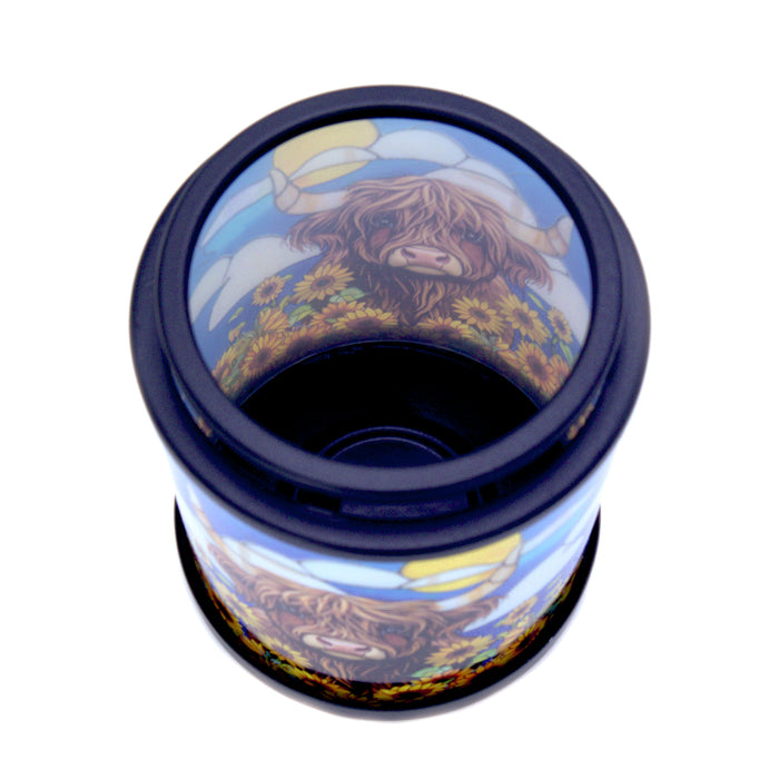 Cello - Tealight Warmer - Sunflower Highland Cow