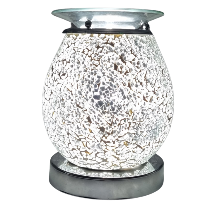 Cello - Touch Mosaic Electric Melt Burner - Silver