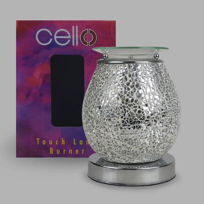 Cello - Touch Mosaic Electric Melt Burner - Silver