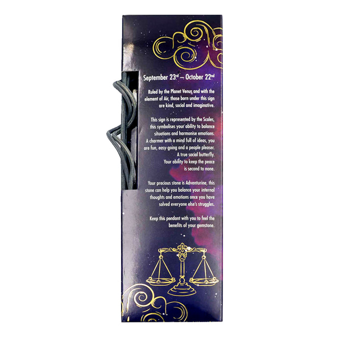 Cello - Zodiac Reed Diffuser 100ml - Libra with Aventurine Gem - Ephemeral Breeze