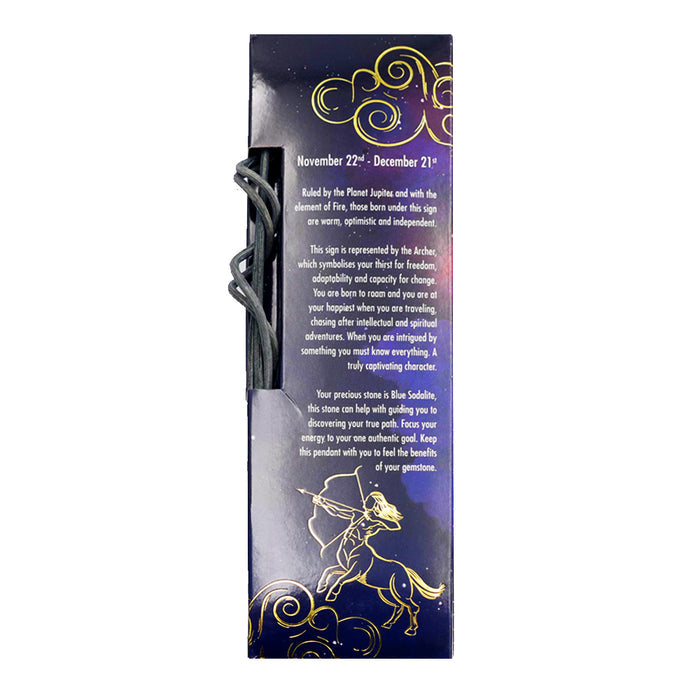 Cello - Zodiac Reed Diffuser 100ml - Sagittarius with Blue Sodalite Gem - Mystical Fruits