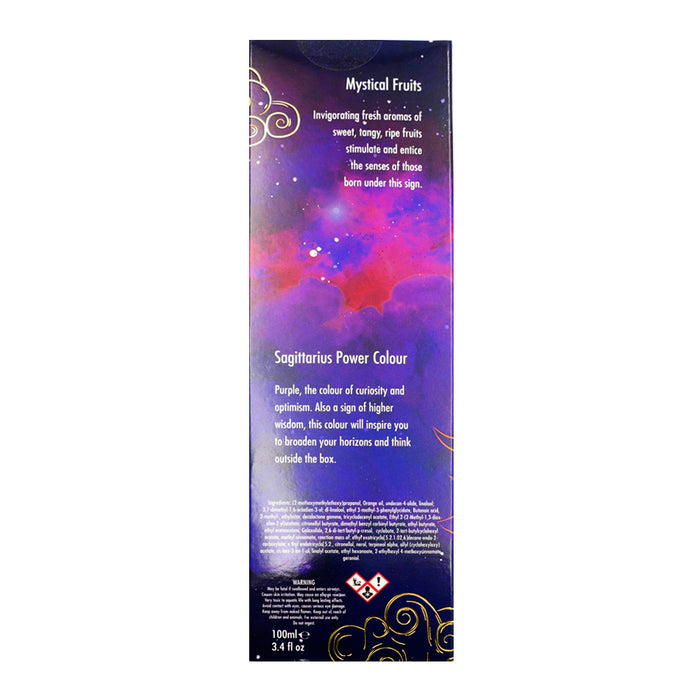 Cello - Zodiac Reed Diffuser 100ml - Sagittarius with Blue Sodalite Gem - Mystical Fruits
