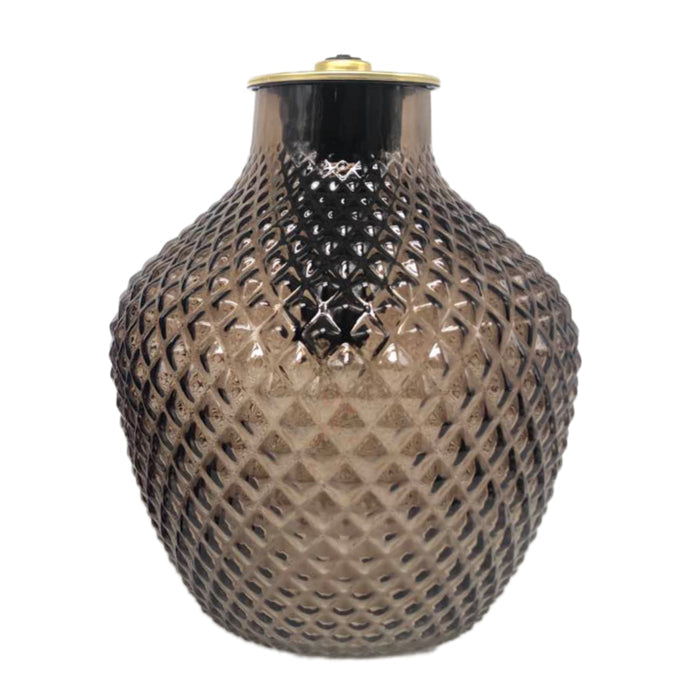 Cello Lamps - Diamond Squat Vase Brown