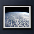 Framed print mockup — Clouds over Pacific