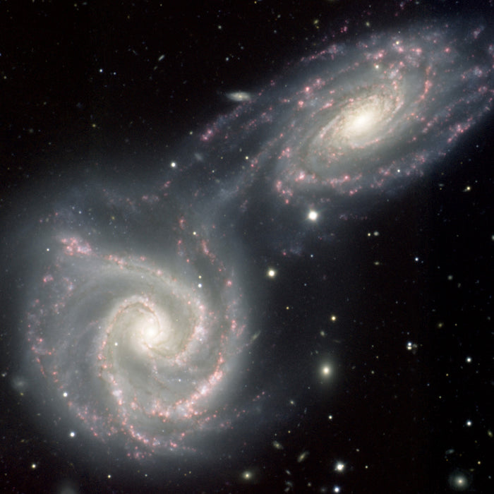 Colliding Spiral Galaxies - high resolution space images - Sky Image Lab