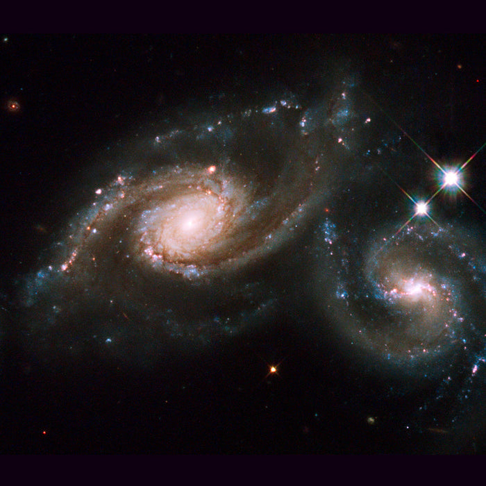 Colliding Triple Galaxies - high resolution space images - Sky Image Lab