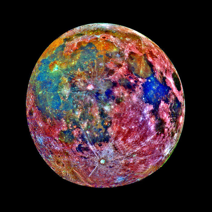 Colorful Moon - high resolution space images - Sky Image Lab