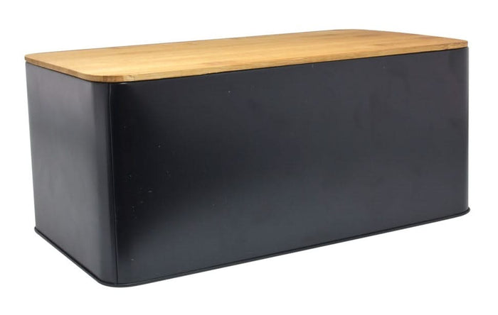 Cookinglife Brooddoos - Broodtrommel met Plank - Mat Zwart