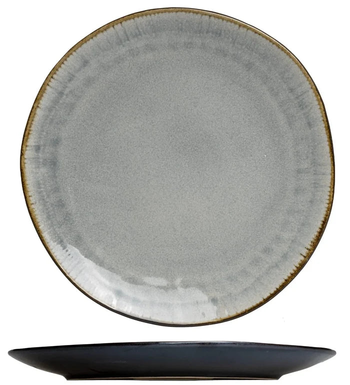 Cookinglife Dinerborden Nola Warm Grey ø 27 cm - 6 stuks
