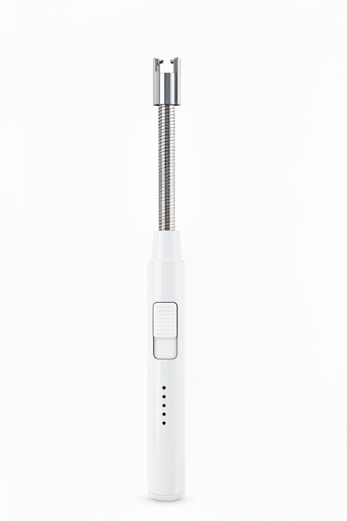Cookinglife Elektrische Aansteker - Buigbare Aansteker - USB oplaadbaar - Zwart/Wit