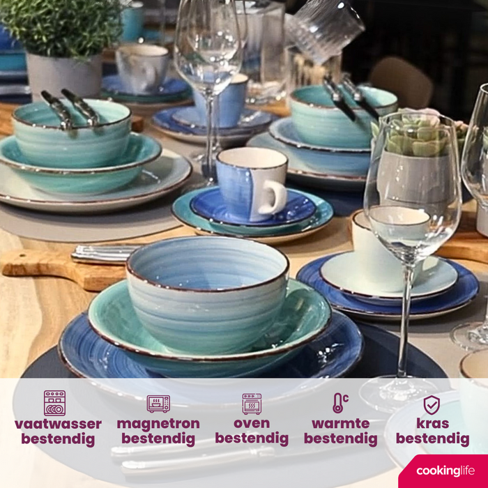 Cookinglife Kleine kommen Delice Blauw ø 12 cm - 6 stuks