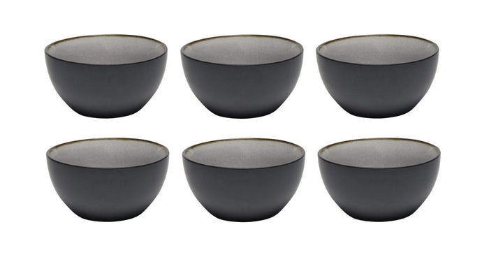Cookinglife Kleine Kommen Nola Warm Grey ø 12 cm - 6 stuks