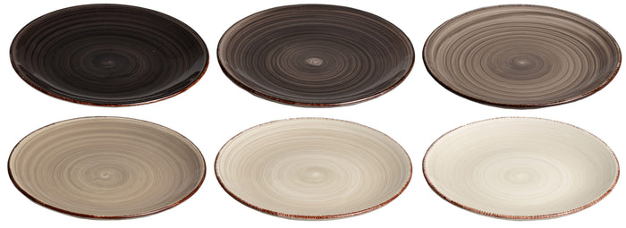 Cookinglife Ontbijtborden / Dessertborden Delice Grijs ø 19 cm - 6 stuks