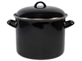 Cookinglife Soeppan - Emaille - Zwart - ø 24 cm / 8 liter - geëmailleerde anti-aanbaklaag
