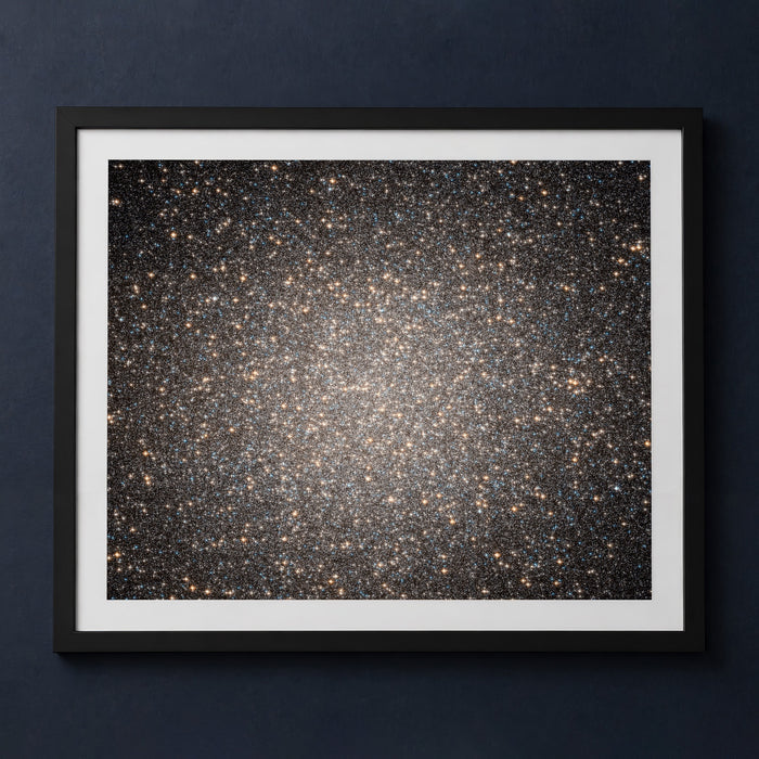 Framed print mockup — Core of Omega Centauri