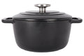Cosy & Trendy Braadpan met deksel Fontestic Gietijzer Black Ø 20 cm / 2.7 Liter - geëmailleerde anti-aanbaklaag