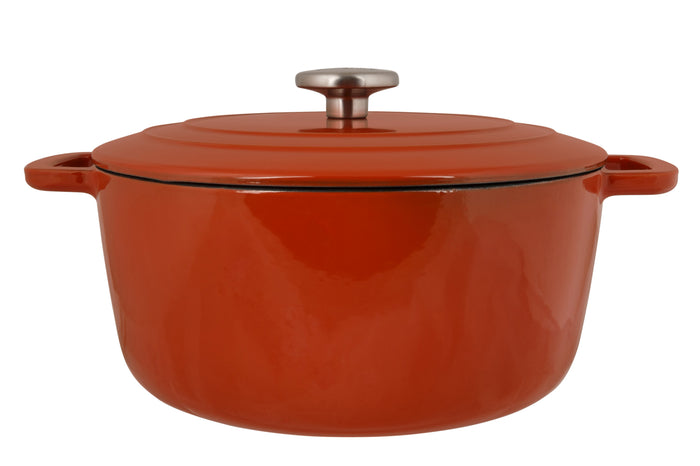 Cosy & Trendy Braadpan met deksel Fontestic Gietijzer Roest Ø 20 cm / 2.7 Liter - geëmailleerde anti-aanbaklaag