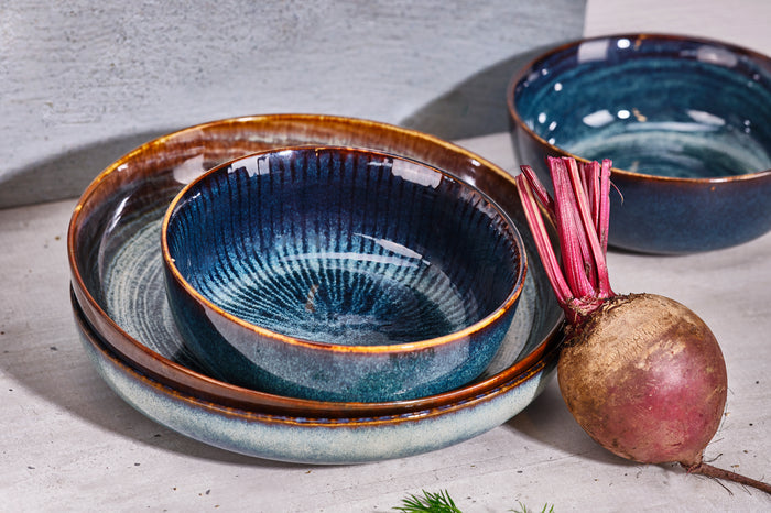 Cosy & Trendy Diep Bord Atlantis Stripe ø 24 cm